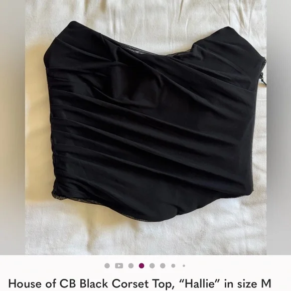 House of CB Elegant Black One-Shoulder Top - Picture 3 of 9